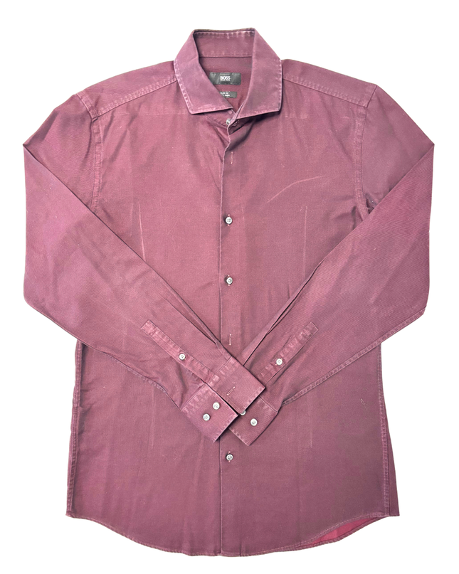 Hugo Boss Slim Fit Easy Iron Pink Dress Shirt