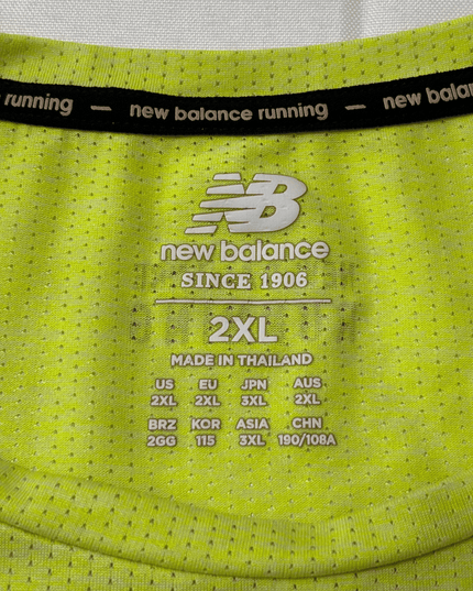 New Balance Sportswear Fit Lime Green Running T-Shirt