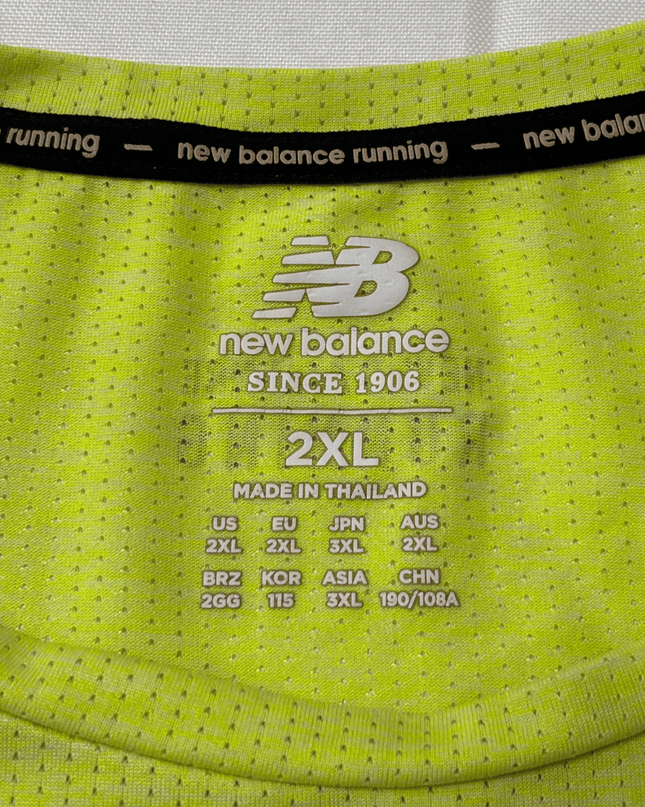 New Balance Sportswear Fit Lime Green Running T-Shirt