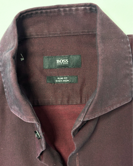 Hugo Boss Slim Fit Easy Iron Pink Dress Shirt