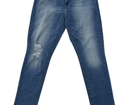 Levi's 721 High Rise Skinny Distressed Jeans