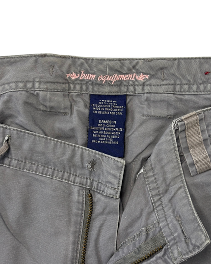 Bum Equipment Gray Cargo Utility Pants - L | Waist: 34"