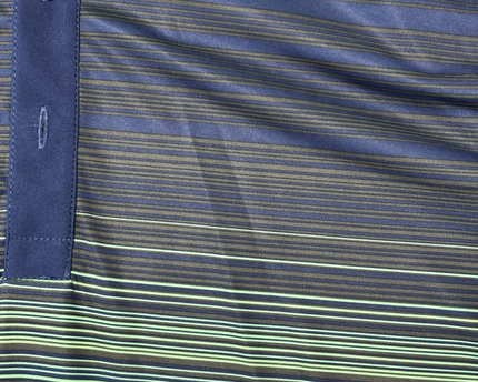 Nike Tennis Dri-Fit Navy Blue Gradient Striped Polo Shirt