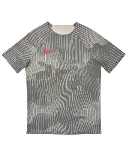 Nike Dri-FIT Grey Abstract with Red Swoosh Camo Training T-Shirt