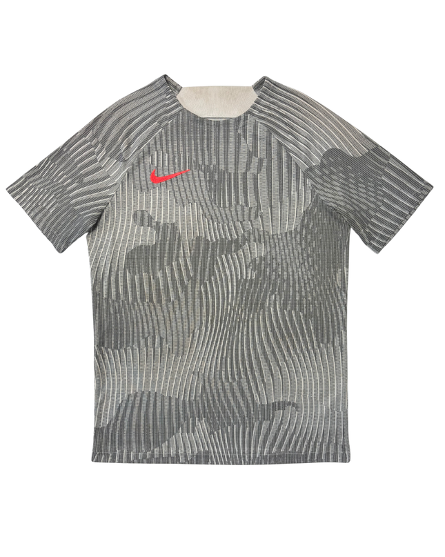 Nike Dri-FIT Grey Abstract with Red Swoosh Camo Training T-Shirt