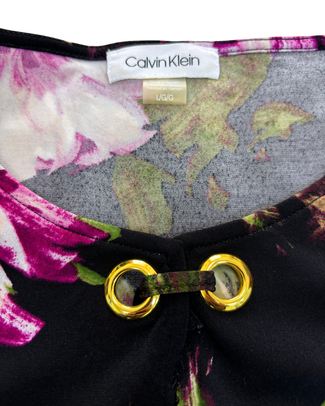 Calvin Klein Floral Print Top - L