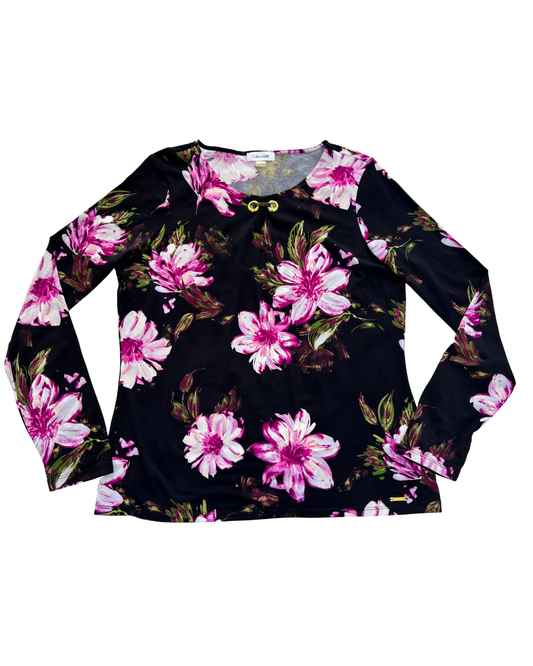 Calvin Klein Floral Print Top - L