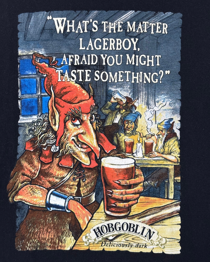 Fruit Of The Loom Vintage Hobgoblin Ale Beer Graphic T-Shirt - L