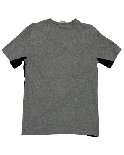 Champion Colorblock Script Logo Gray T-Shirt - XS
