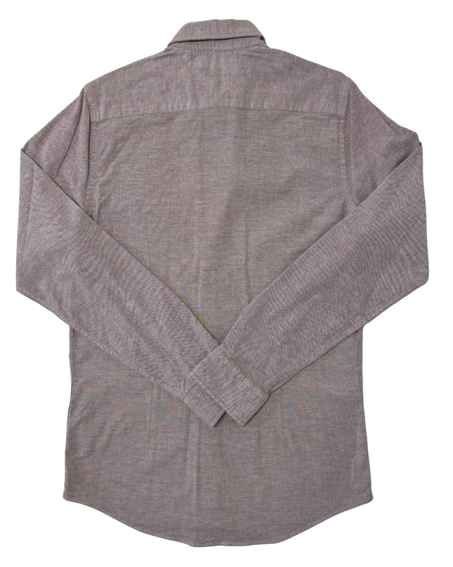 Tommy Hilfiger Slim Fit Stretch Gray Oxford Shirt