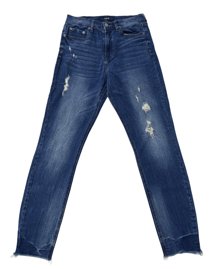 Aeropostale High-Rise Distressed with Raw Hem Skinny Jeans