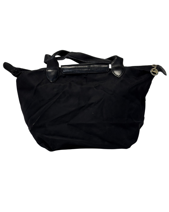 Longchamp Le Pliage Original Monochrome Small Black Top Handle Handbag