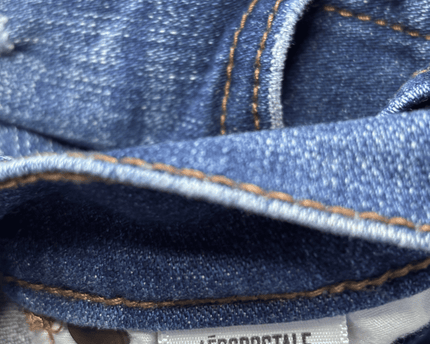 Aeropostale High-Rise Distressed with Raw Hem Skinny Jeans