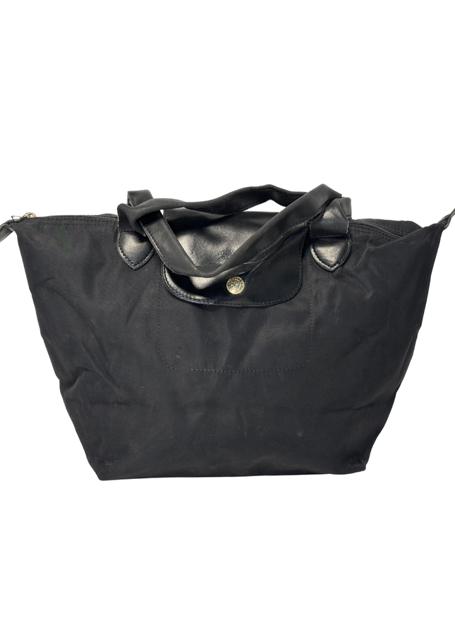 Longchamp Le Pliage Original Monochrome Small Black Top Handle Handbag