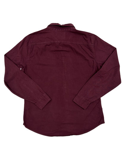 Hollister California Epic Flex Muscle Fit Burgundy Shirt - L