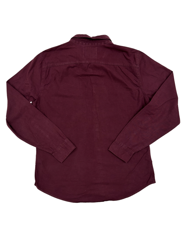 Hollister California Epic Flex Muscle Fit Burgundy Shirt - L