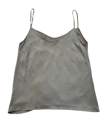Zara Minimal Grey Spaghetti Strap Tank - S