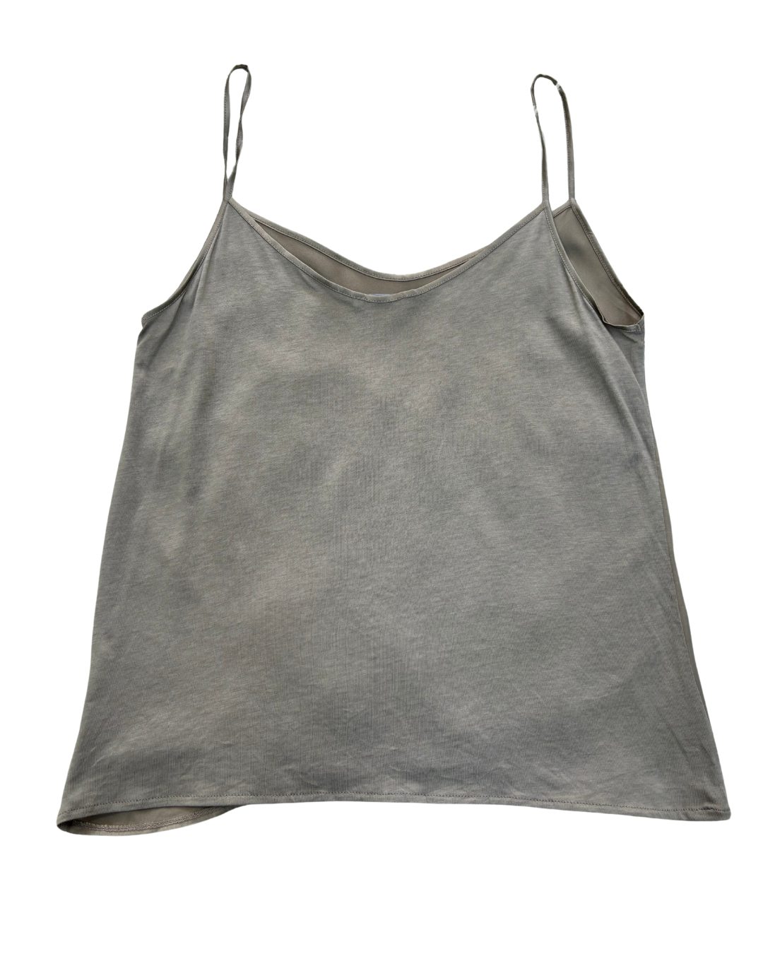 Zara Minimal Grey Spaghetti Strap Tank - S
