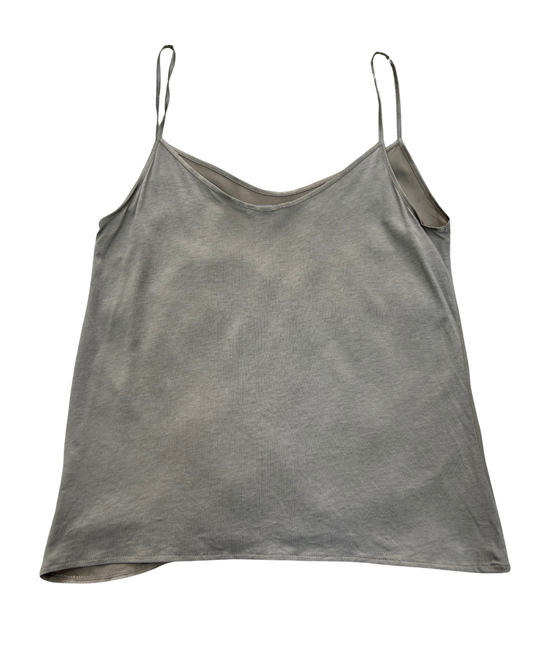 Zara Minimal Grey Spaghetti Strap Tank - S