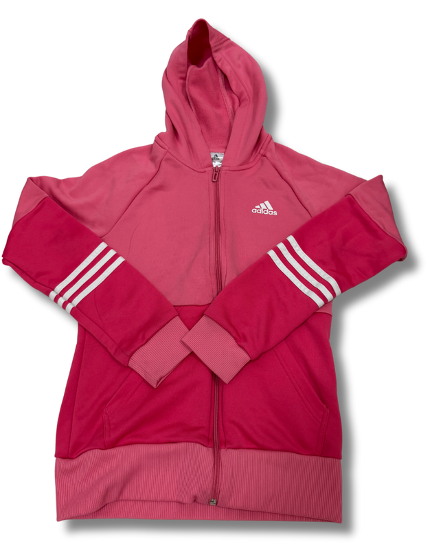 Adidas Pink Zipper Hoodie - XS