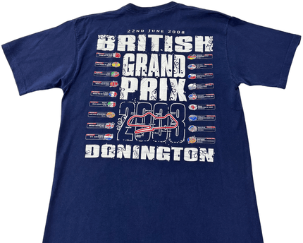 Vintage 2008 MotoGP British Grand Prix Donington Racing Graphic T-Shirt