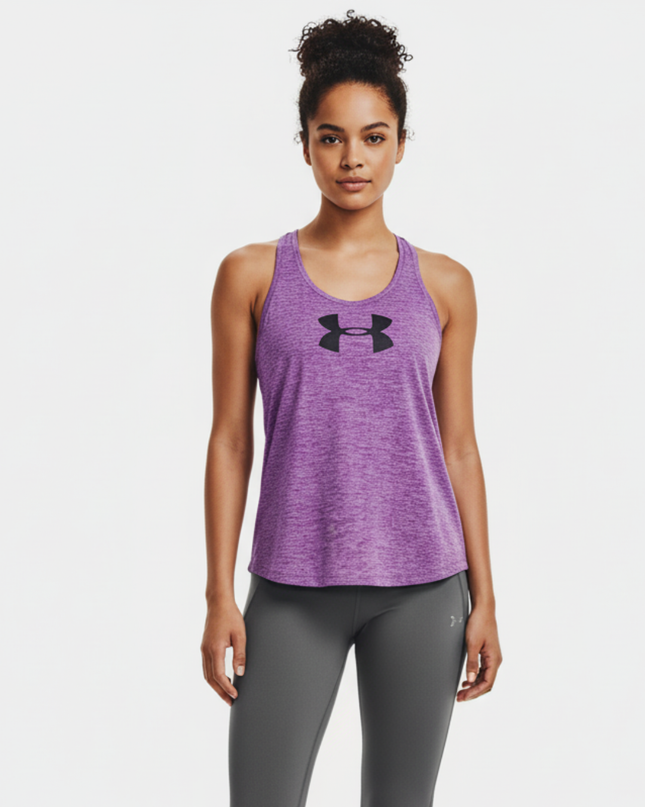 Under Armour Purple HeatGear Racerback Tank Top