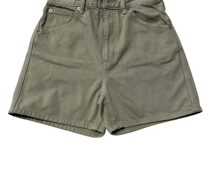 Uniqlo U High-Rise Denim in Olive Green Shorts