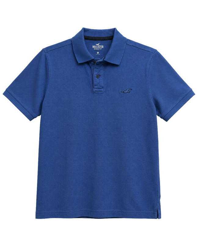 Hollister Blue Advanced Stretch Polo Shirt