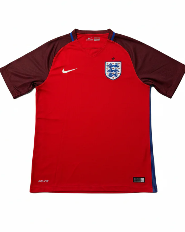 England 2016 Euro Away Nike Red Football Jersey