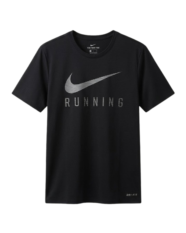 Nike Black Running Dri-FIT Sports T-Shirt