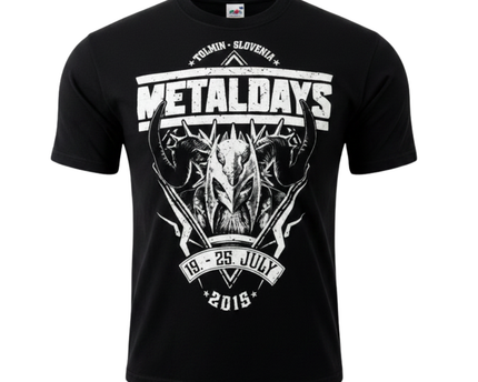Fruit of the Loom Black MetalDays 2015 Band Tour Graphic Tee