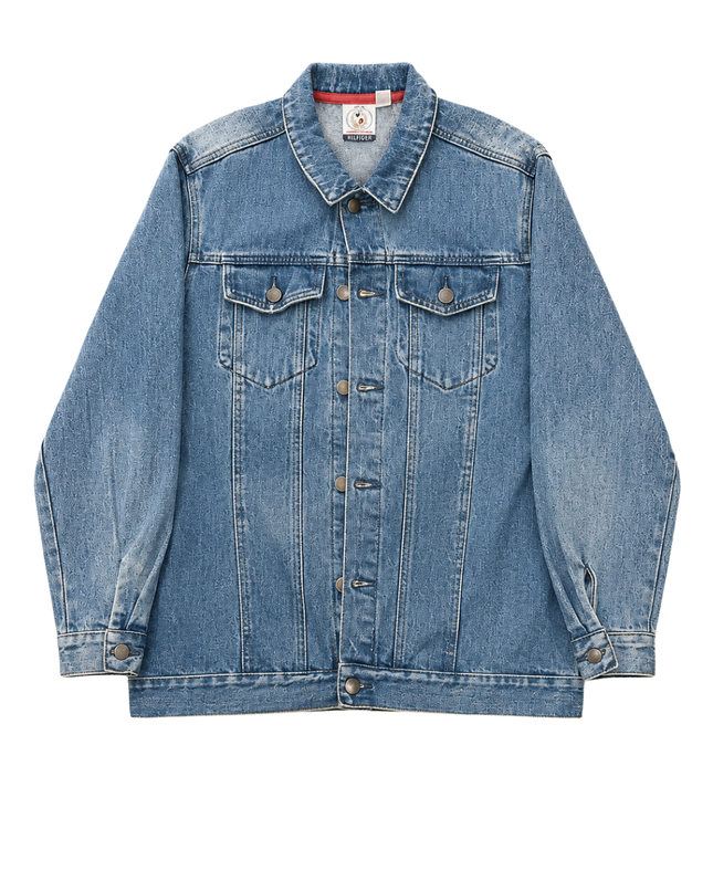 Forever 21 Blue Mickey Mouse Graphic Denim Jacket
