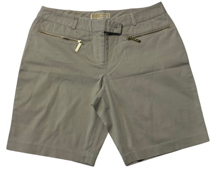 Michael Kors Khaki Zip Pocket Chino Shorts