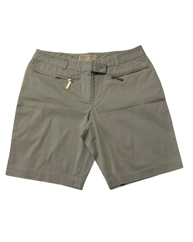 Michael Kors Khaki Zip Pocket Chino Shorts