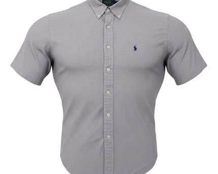 Polo Ralph Lauren Purple Yarmouth Short Sleeve Oxford Shirt