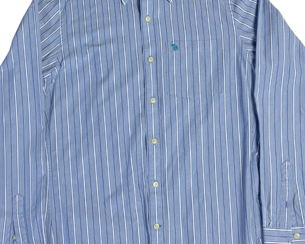 Abercrombie & Fitch Blue Striped Muscle Fit Shirt