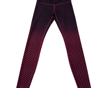 Lululemon Dark Purple/Pink Pixelated Pattern Athletic Leggings