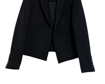 Zara Black Cropped Tailored Blazer