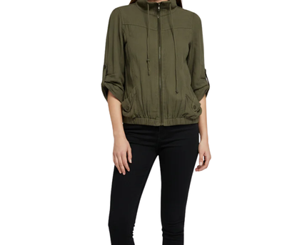 American Rag Cie Olive Green Lightweight Zip-Up Utility Jacket