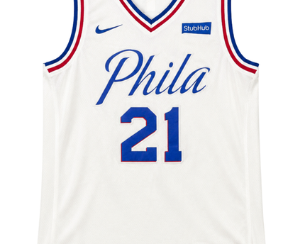 Nike White Philadelphia 76ers Joel Embiid Swingman Jersey