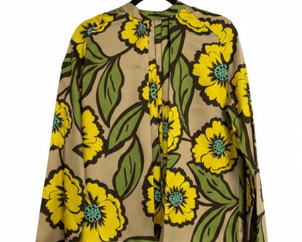 Chepè Floral Yellow and Green Italian Blouse