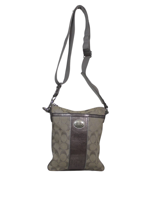 Coach Beige Signature Crossbody Bag