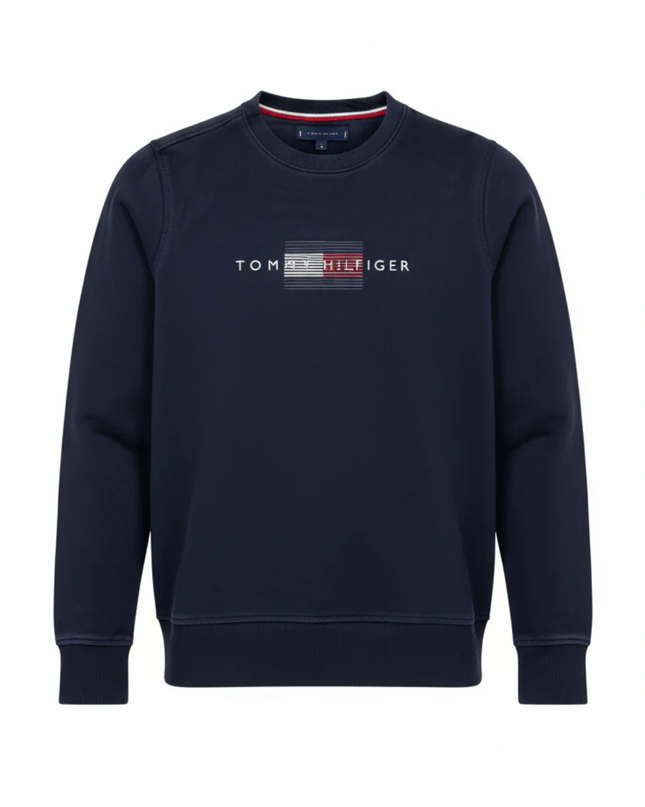 Tommy Hilfiger Navy Blue Men's Crewneck Sweatshirt