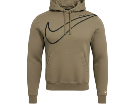 Nike Brown Graphic Swoosh Hoodie