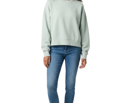 Nike Light Green Oversized Cropped Sweatshirt