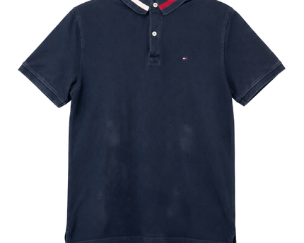 Tommy Hilfiger Navy Blue Short Sleeve Polo Shirt
