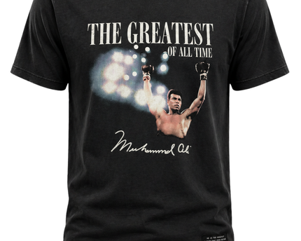 Primark Muhammad Ali Black Faded Graphic Tee
