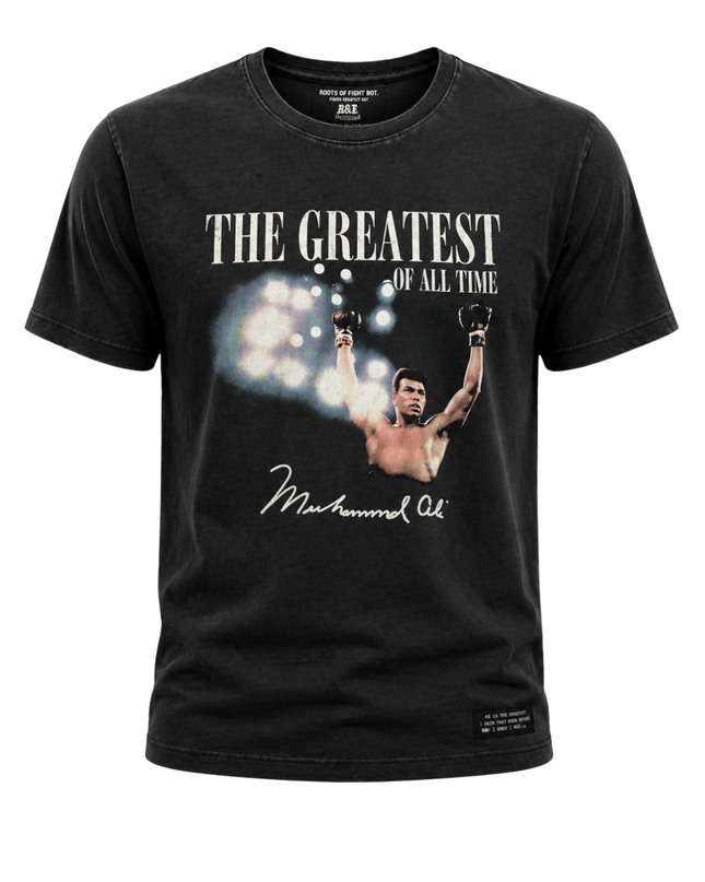 Primark Muhammad Ali Black Faded Graphic Tee