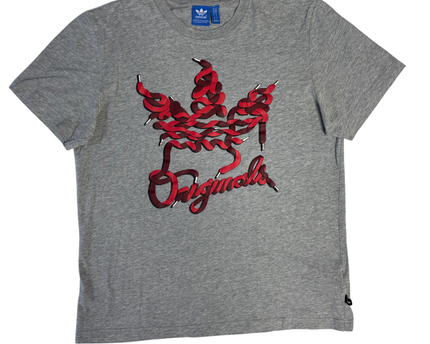 Adidas Originals Grey Graphic Logo T-Shirt