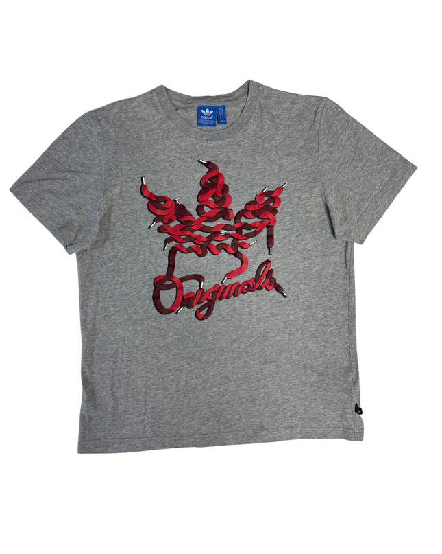Adidas Originals Grey Graphic Logo T-Shirt